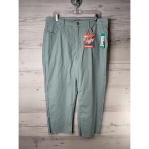 One5One Pants Womens 16 Hannah High Rise‎ Crop Straight Spandex Comfort Stretch